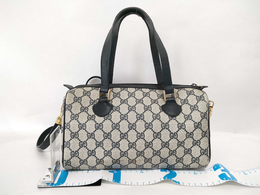 GUCCI Old Gucci Old Gucci 2-Way Bag Navy Boston Bag