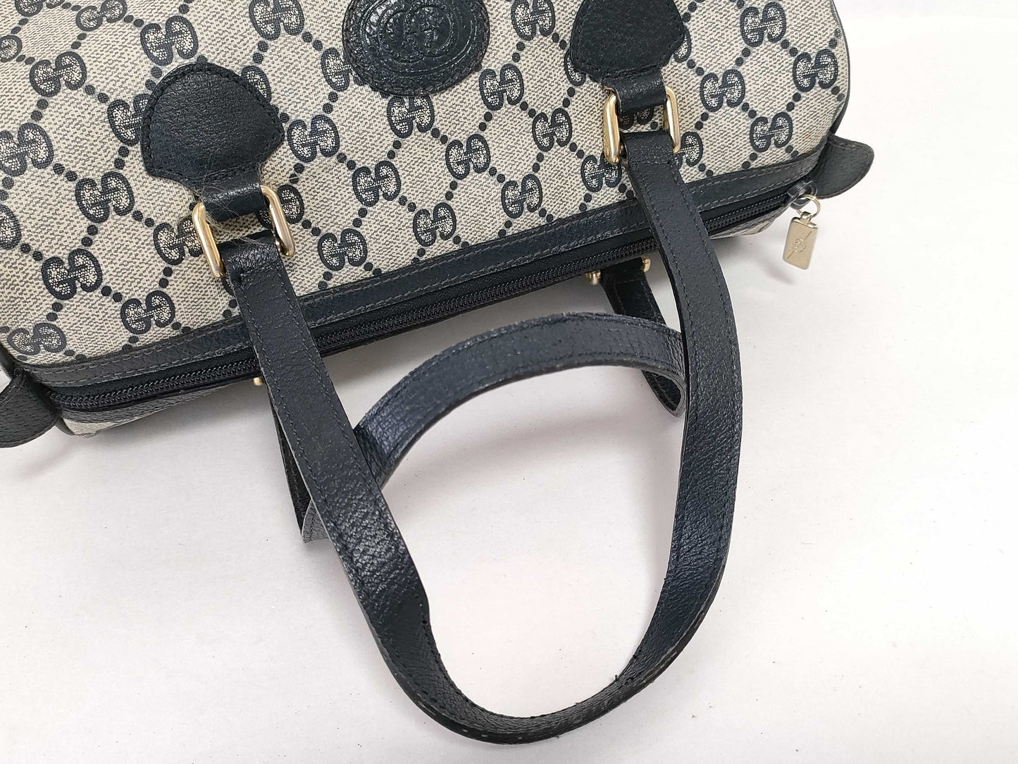 GUCCI Old Gucci Old Gucci 2-Way Bag Navy Boston Bag
