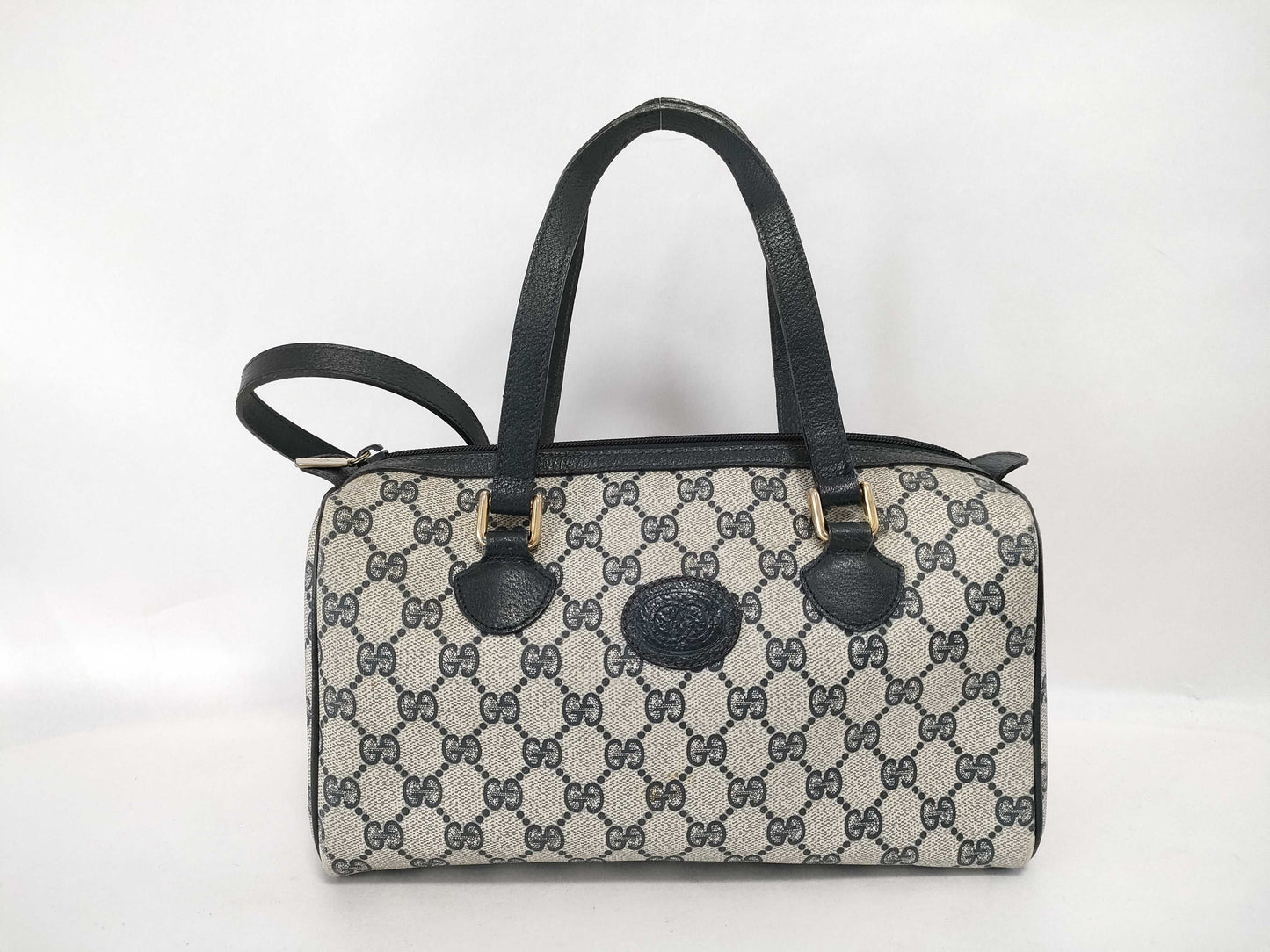 GUCCI Old Gucci Old Gucci 2-Way Bag Navy Boston Bag