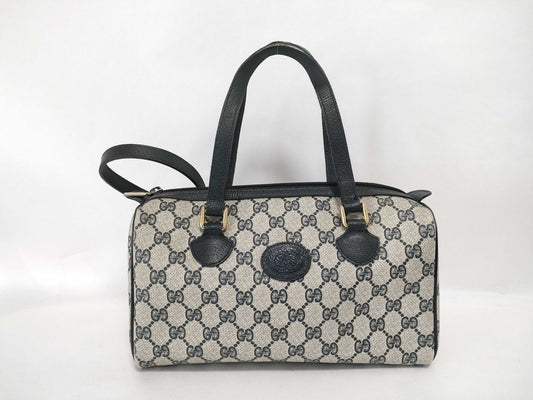 GUCCI Old Gucci Old Gucci 2-Way Bag Navy Boston Bag