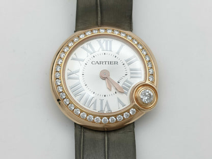 Cartier Baron Blanc WJBL0006 416234450YX K18 Quartz Women's Watch