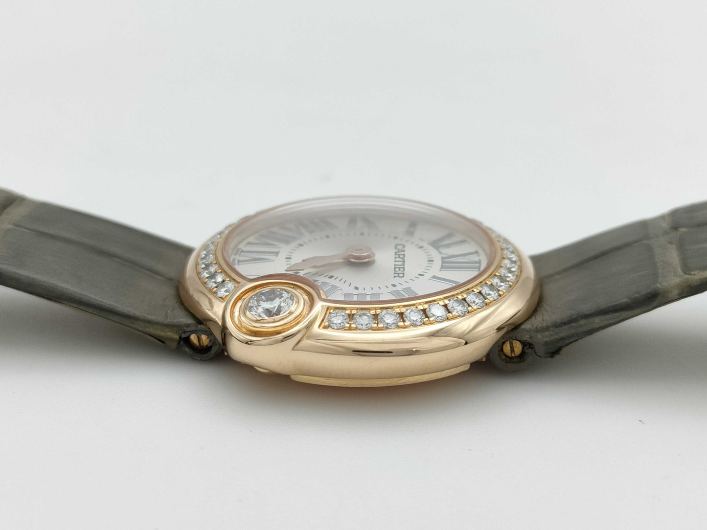 Cartier Baron Blanc WJBL0006 416234450YX K18 Quartz Women's Watch