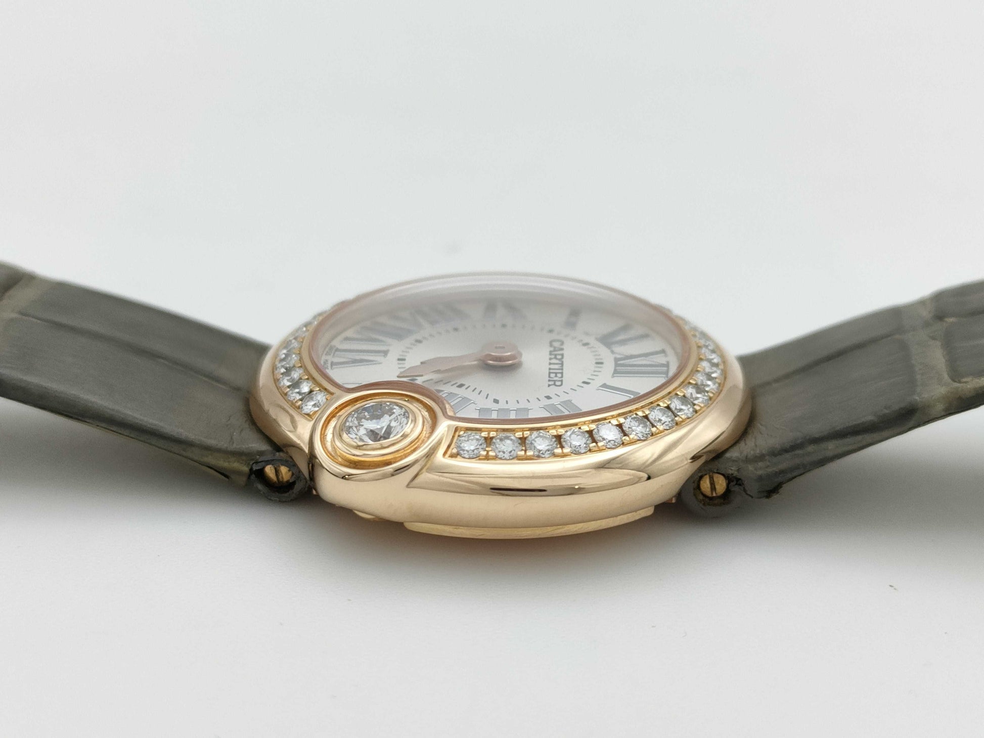 Cartier Baron Blanc WJBL0006 416234450YX K18 Quartz Women's Watch