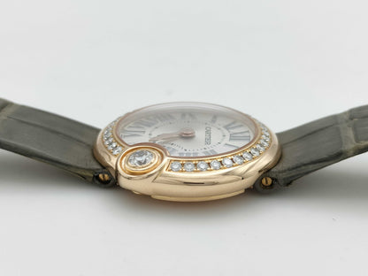 Cartier Baron Blanc WJBL0006 416234450YX K18 Quartz Women's Watch