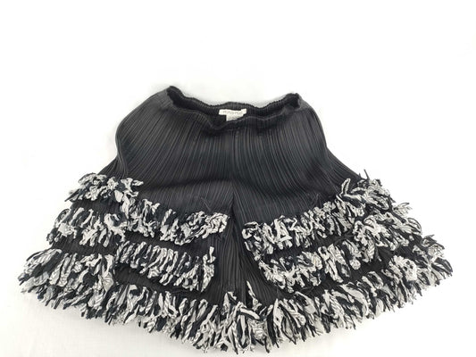 ISSEY MIYAKE Pleats Please Issey Miyake Fringe Shorts Skirt-Style Pants