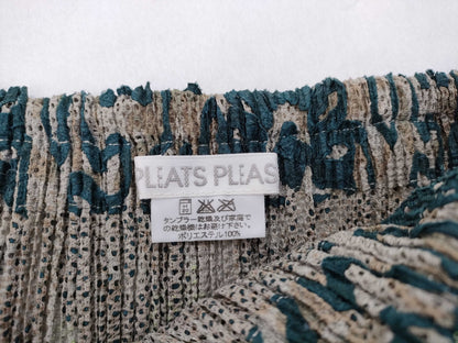 PLEATS PLEASE Issey Miyake Floral Print Long Skirt