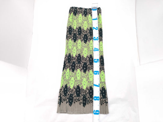 PLEATS PLEASE Issey Miyake Floral Print Long Skirt