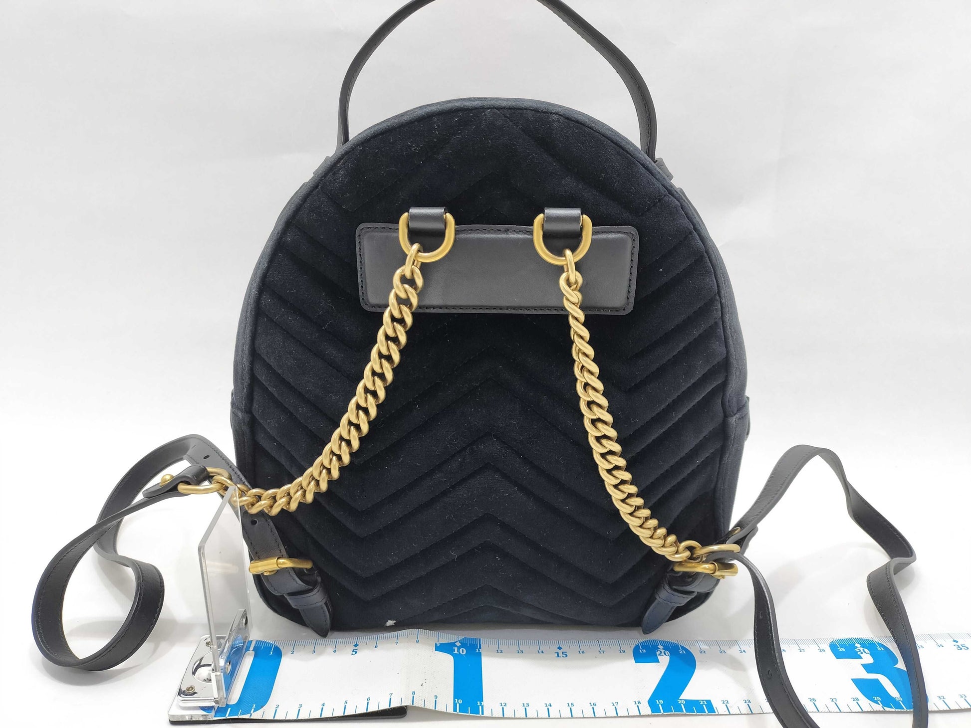 GUCCI GUCCI Gucci Velour Backpack Backpack