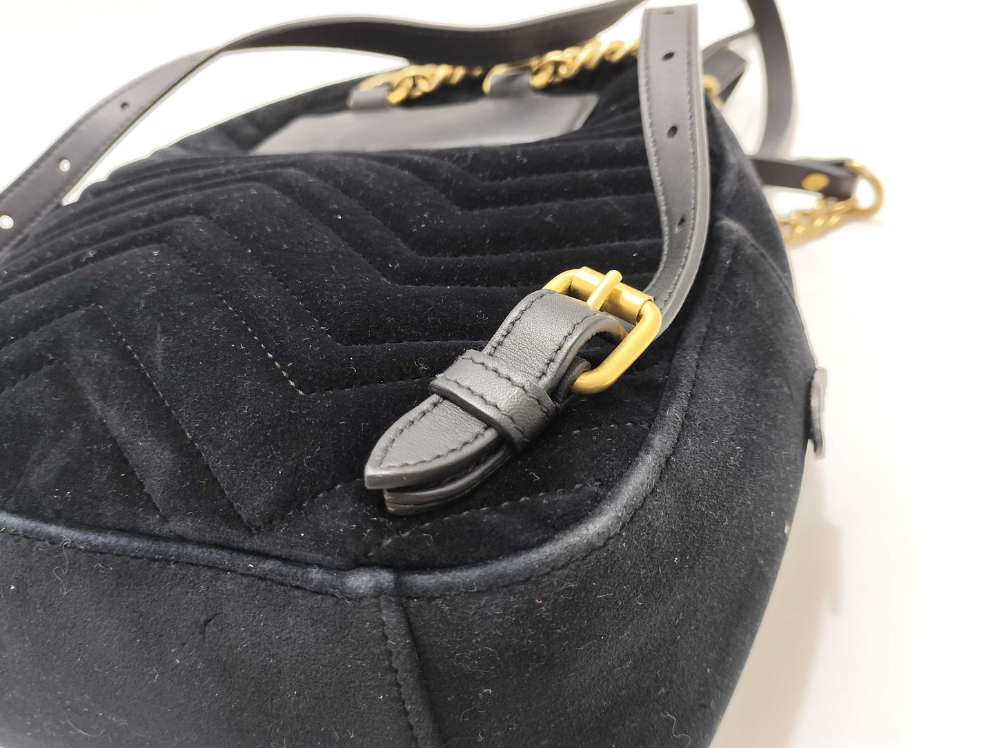 GUCCI GUCCI Gucci Velour Backpack Backpack