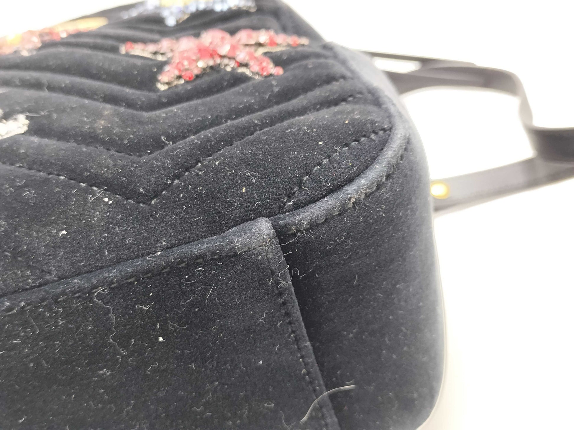 GUCCI GUCCI Gucci Velour Backpack Backpack