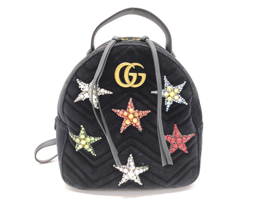 GUCCI GUCCI Gucci Velour Backpack Backpack