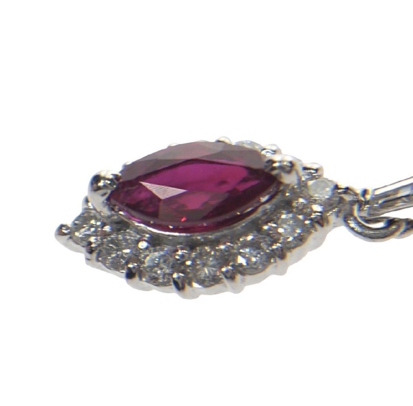 R0.58ct D0.32ct Pt900 2.2g Pendant Top 