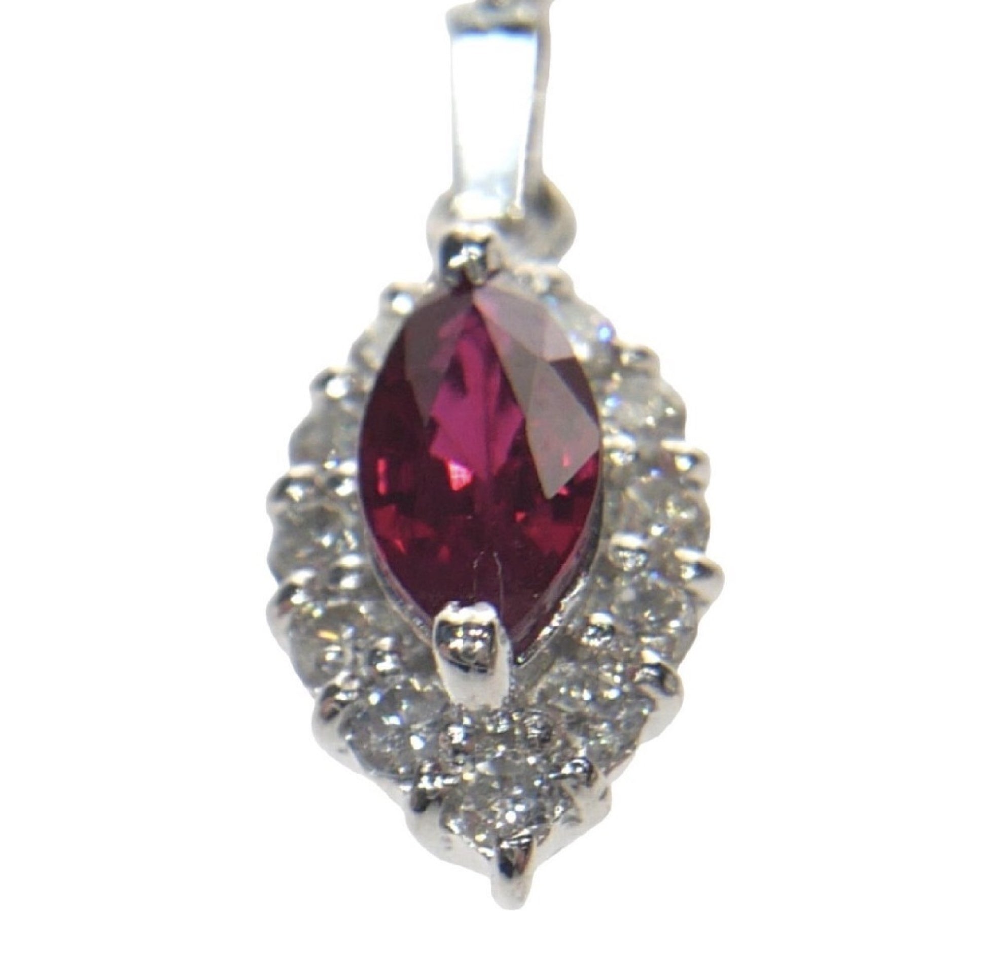R0.58ct D0.32ct Pt900 2.2g Pendant Top 