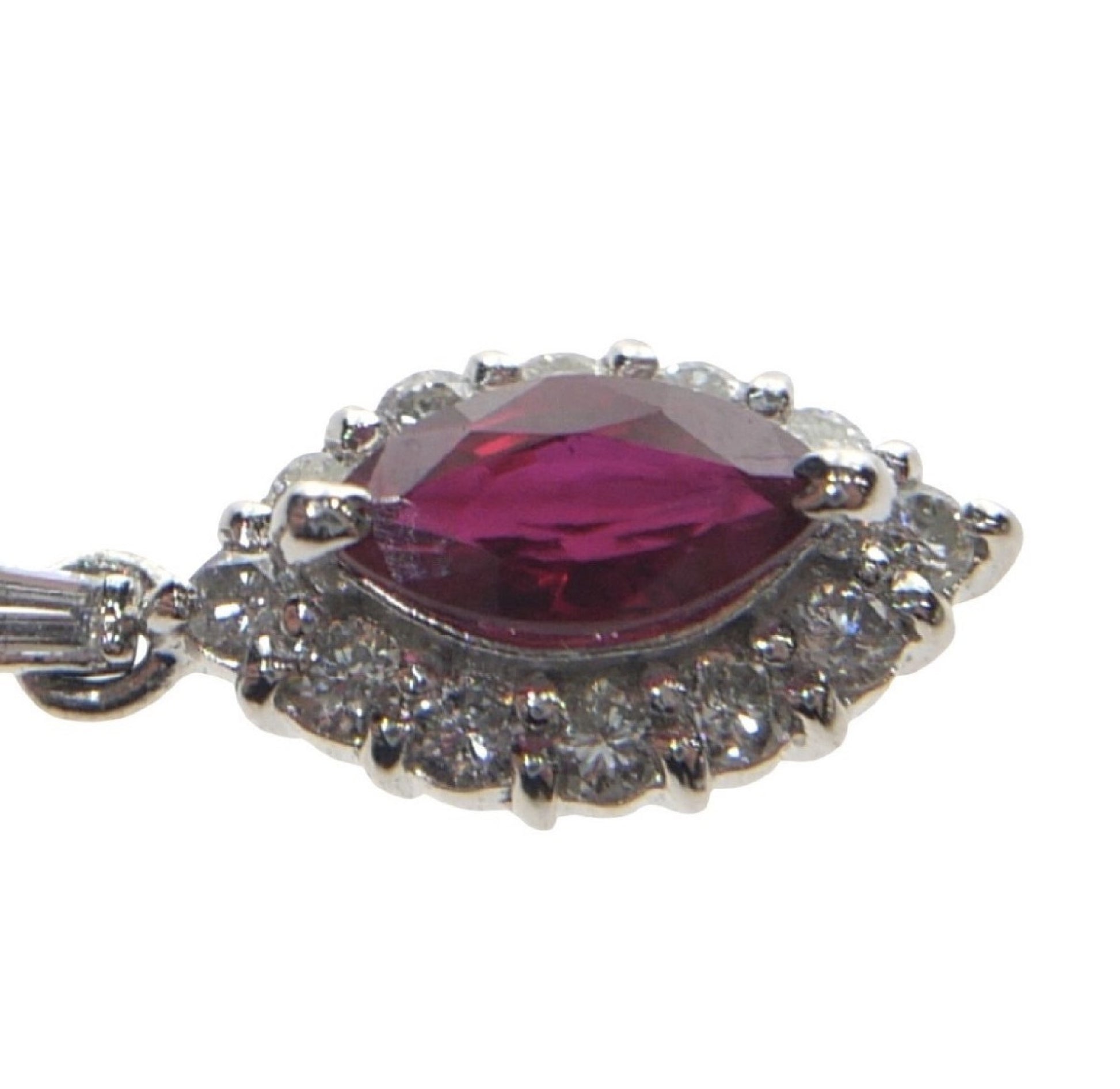 R0.58ct D0.32ct Pt900 2.2g Pendant Top 