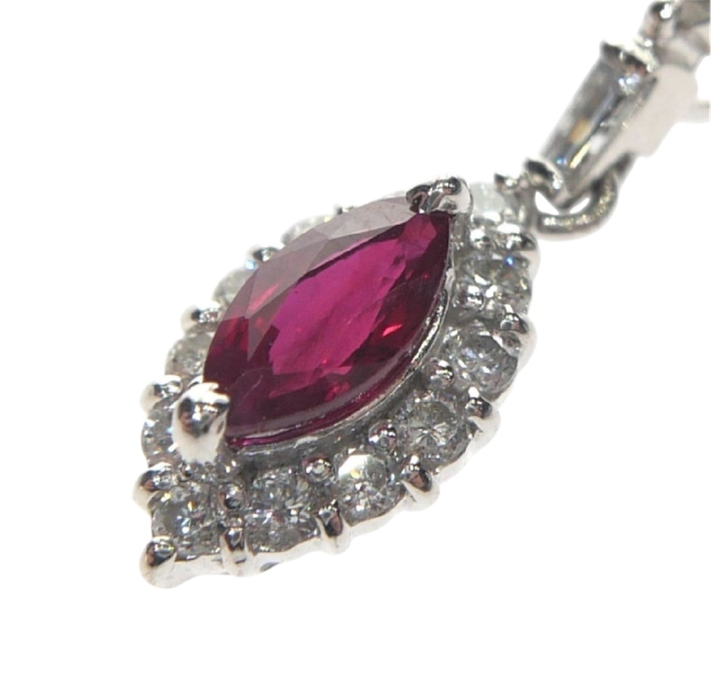 R0.58ct D0.32ct Pt900 2.2g Pendant Top 