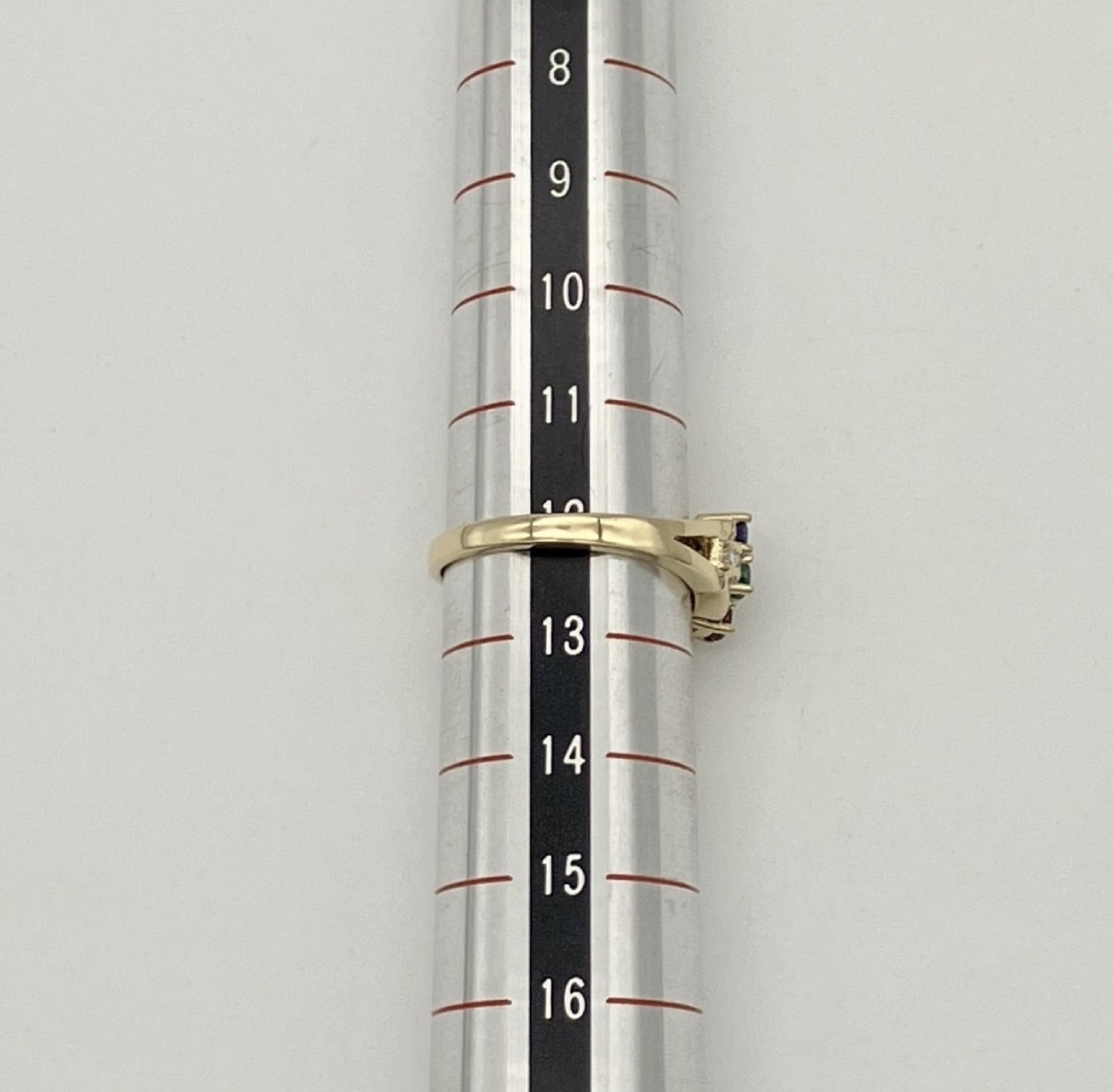 R0.18ct S0.19ct E0.15ct D0.21ct K18 3.8g Ring 