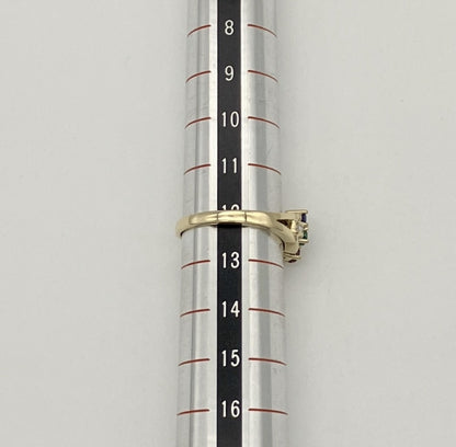 R0.18ct S0.19ct E0.15ct D0.21ct K18 3.8g Ring 