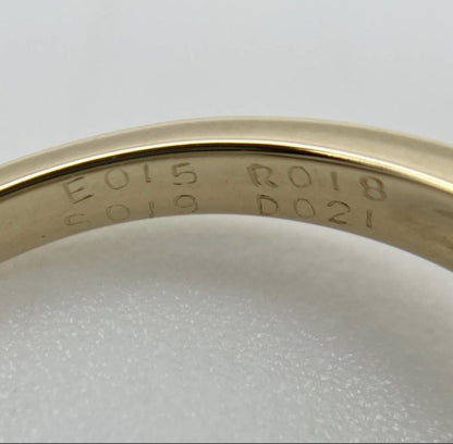 R0.18ct S0.19ct E0.15ct D0.21ct K18 3.8g Ring 