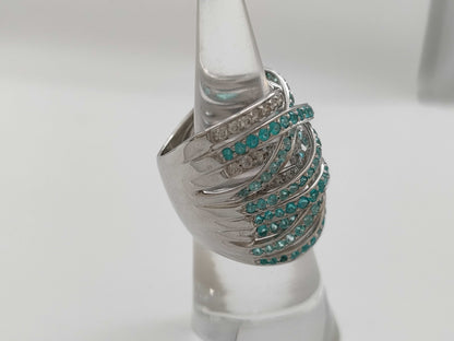 Paraiba Tourmaline 2.31ct D0.75ct 750 15.9g Ring 