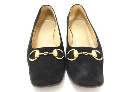 GUCCI Horsebit Suede Pumps Pumps