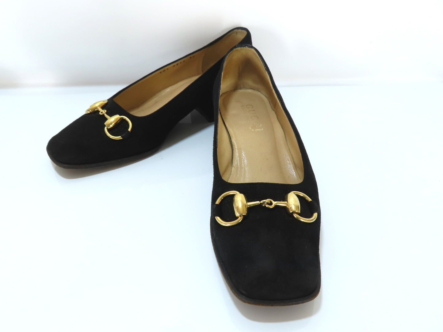 GUCCI Horsebit Suede Pumps Pumps