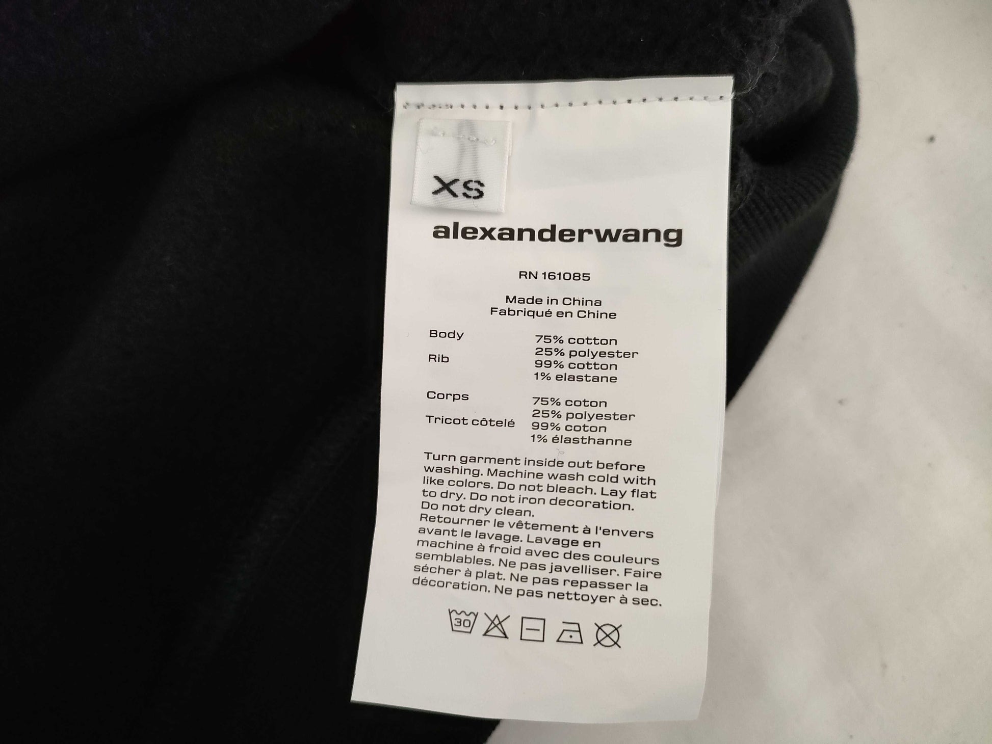 ALEXANDER WANG logo hoodie, unused top