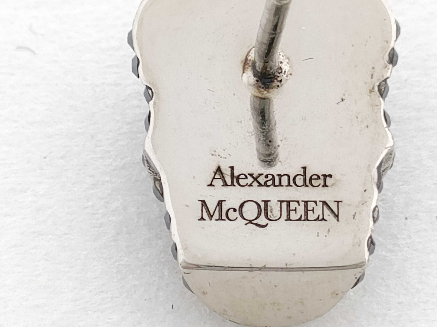 ALEXANDER MCQUEEN Silver 5.5g Unused Earrings