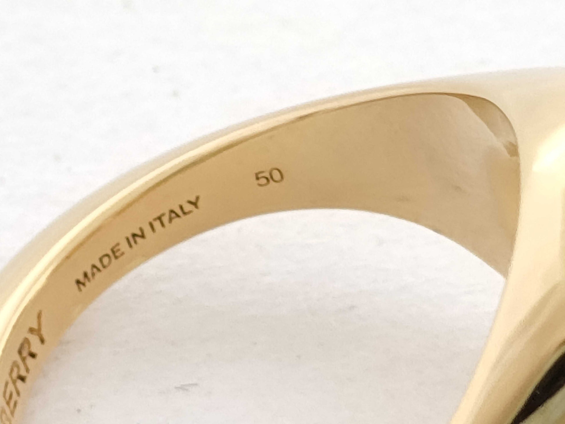 BURBERRY Signet Ring, Gold and Silver, 5.1g, Unused