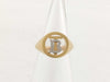 BURBERRY Signet Ring, Gold and Silver, 5.1g, Unused
