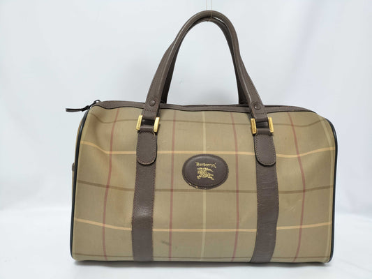 BURBERRY Nova Check Boston Bag