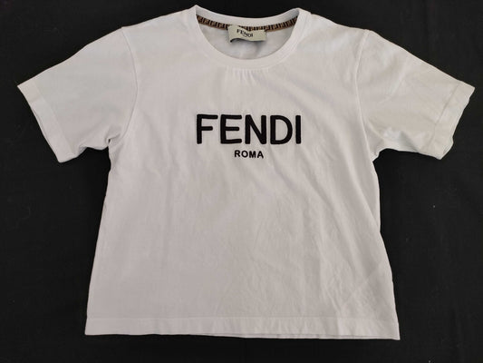 FENDI Zucca print Fendi FENDI T-shirt cut and sew Zucca logo T-shirt