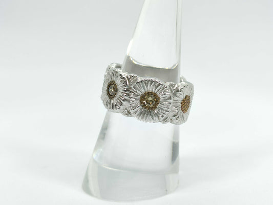 BUCCELLATI BUCCELLATI Buccellati Brown Diamond SV925/STERLING 13.1g Ring