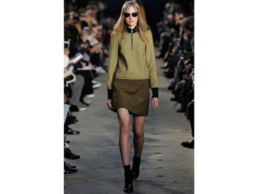 3.1 phillip lim Phillip Lim Half Zip Check Jacket 2016AW Runway Wear Size 0 Jacket