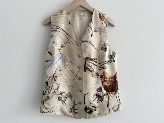 HERMES Margiela Period HERMES Silk Vest 38 Size Martin Margiela Vest