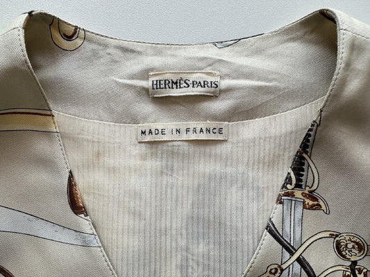 HERMES Margiela Period HERMES Silk Vest 38 Size Martin Margiela Vest