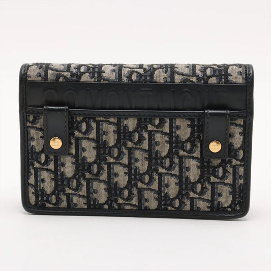 Dior Christian Dior Oblique Canvas x Leather Second Bag