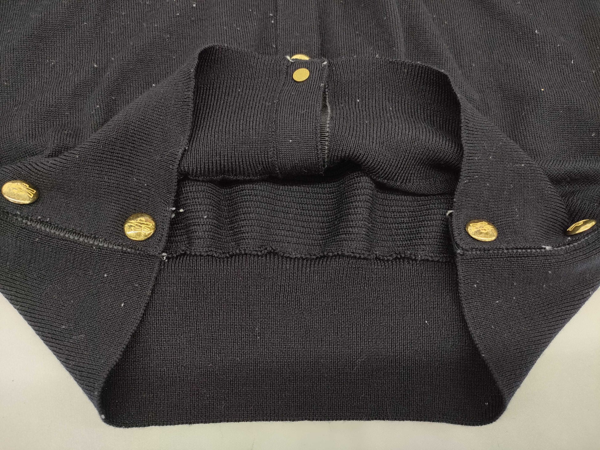 MONCLER Dark Blue Gold Button M Cardigan