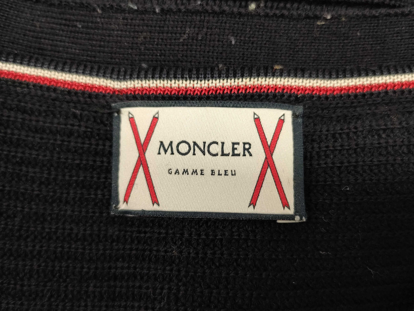 MONCLER Dark Blue Gold Button M Cardigan