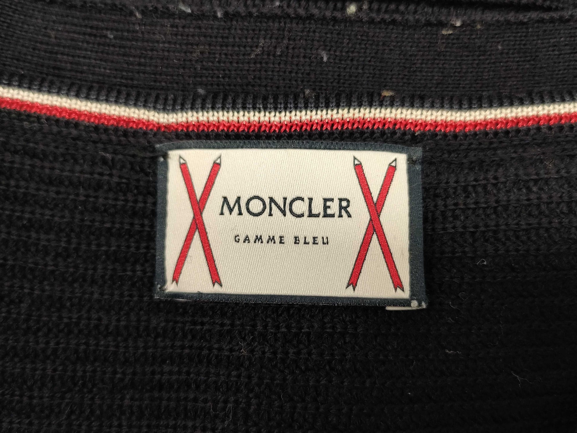 MONCLER Dark Blue Gold Button M Cardigan