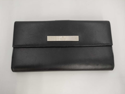 GUCCI Leather Long Wallet Wallet