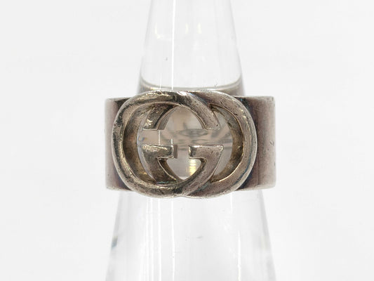 GUCCI GUCCI SV925 9.0g Interlocking Ring Ring
