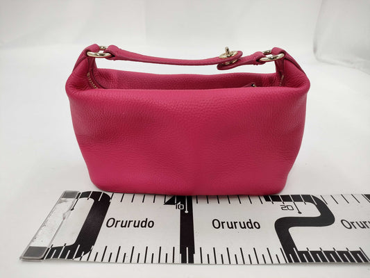 COACH Pink Leather Hand Pouch Pouch