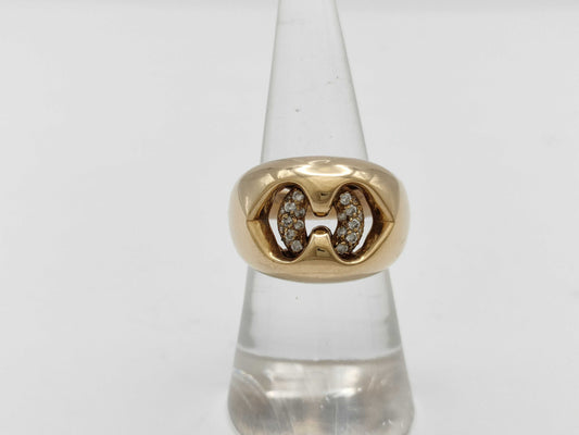 BVLGARI Abrazzio Diamond 750 14.5g Ring 