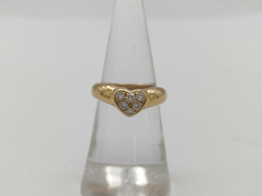 Tiffany&Co. Heart Diamond 750 3.9g Ring 