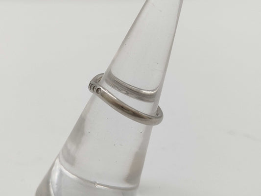 Tiffany&Co. Curved Band Diamond PT950 3.3g Ring 