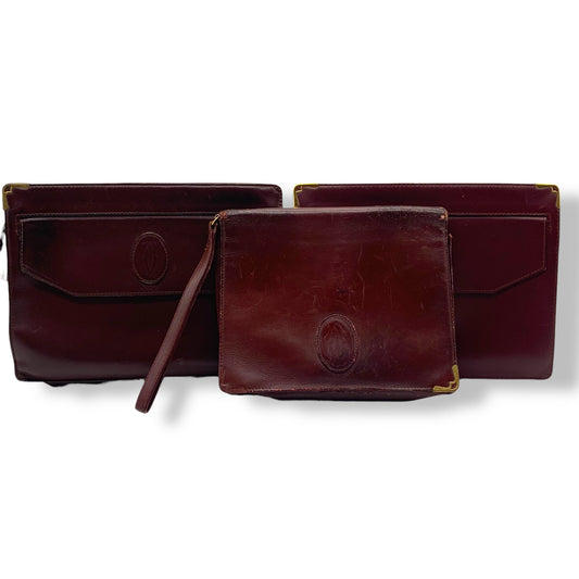 Cartier Cartier Clutch Bag Bulk Summary Set of 3 Clutch Bags