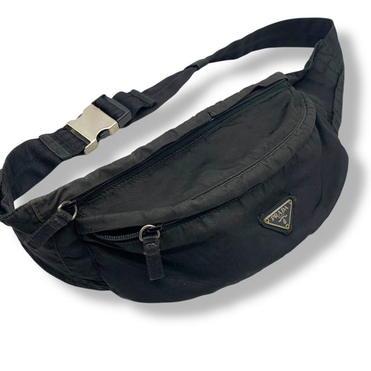 PRADA Waist Bag Black Nylon Waist Bag