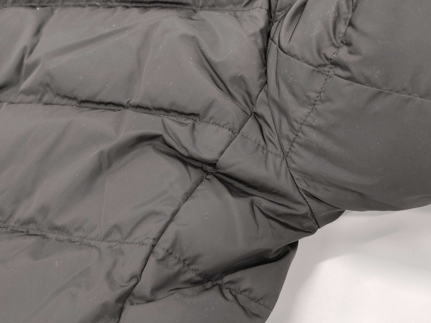 PRADA Premium Leather Tag, Premium Line, Fur Lining, Black Triangle Logo Plate, Down Coat, Black, Prada, Size 38S