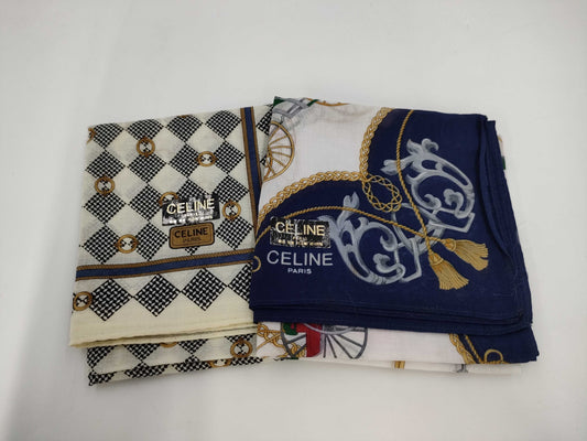 CELINE Celine Handkerchief with Seal 2 Items Other Accessories