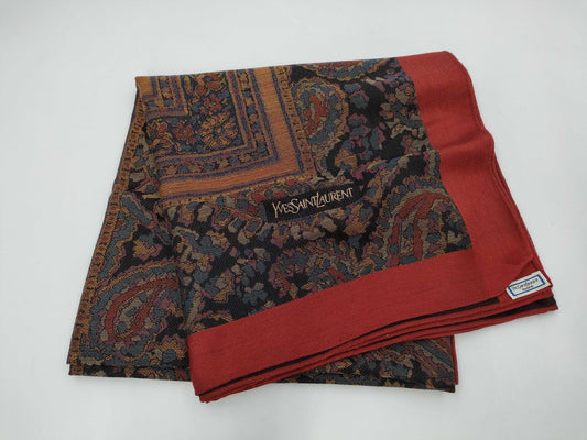 Yves Saint Laurent Wool Silk Lap Stole Other Accessories